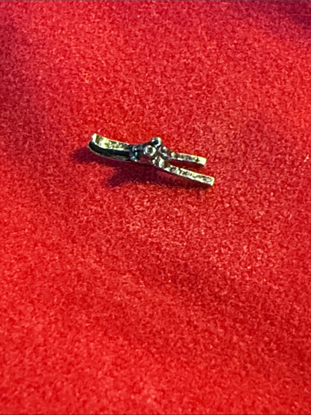 Origami Owl Silver Tone Snow ski charm